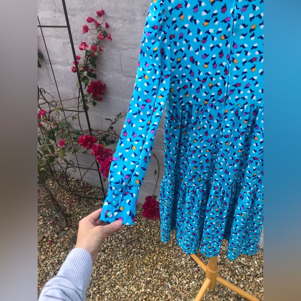 Vintage Kate spade esque tiered long sleeve dress - Picture 3 of 10